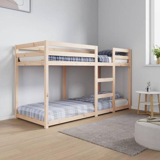 Vidaxl - Lit superposé 75x190 cm Bois de pin massif