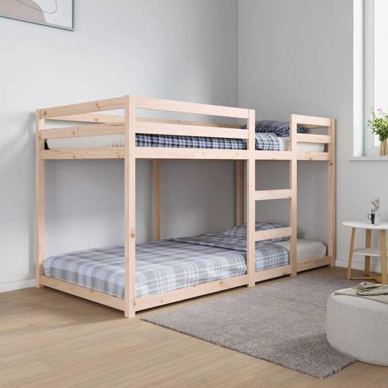 Lit superposé 90x190 cm Bois de pin massif Vidaxl