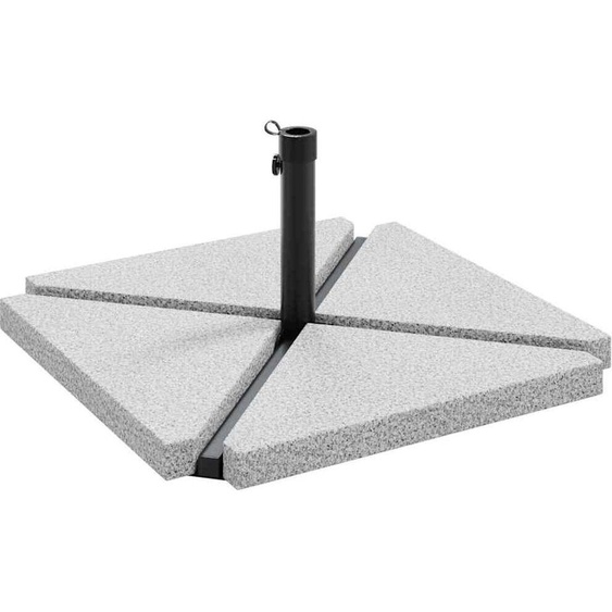 vidaXL - Lot de 5 supports pour parasols, granit et acier