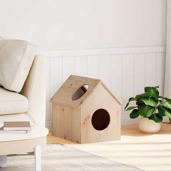 vidaXL Maison pour chats 41x50x50 cm pin massif