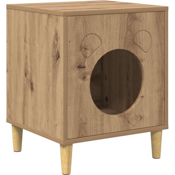 vidaXL Maison pour chats Artisanat chêne 42,5 x 40 x 53 cm Bois composite