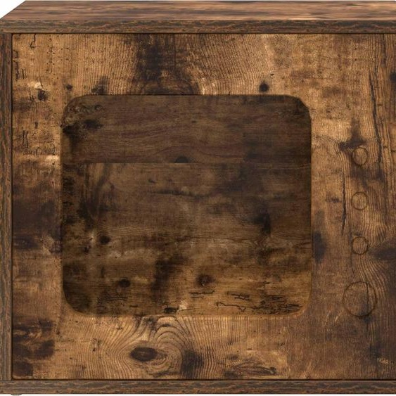 vidaXL Maison pour chats Chêne fumé 51 x 30 x 42 cm Bois composite