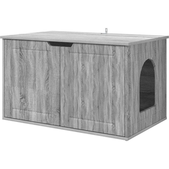 vidaXL Maison pour chats Gris Sonoma 85 x 55 x 53,5 cm Bois composite