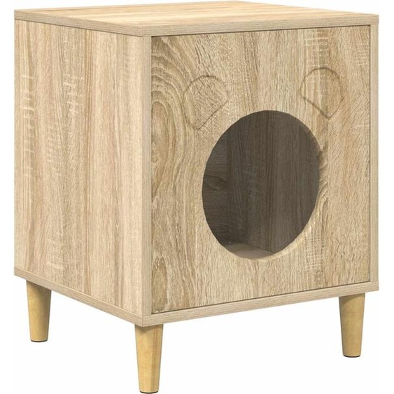 vidaXL Maison pour chats Sonoma 42,5 x 40 x 53 cm Bois composite