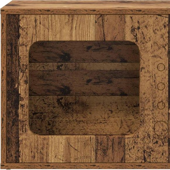 vidaXL Maison pour chats vieux bois 51 x 30 x 42 cm Bois composite