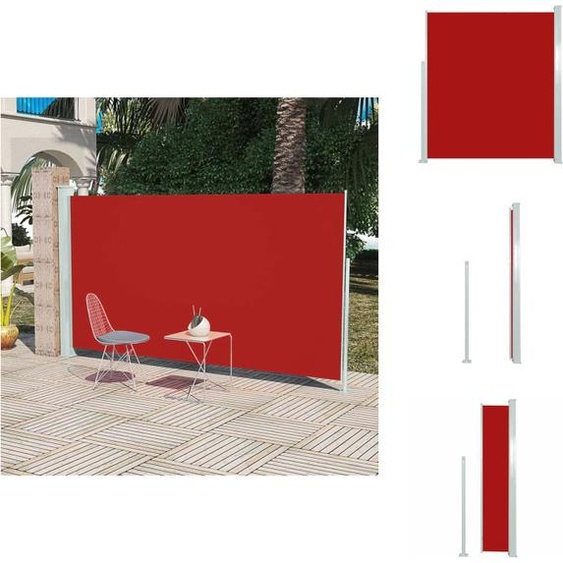 vidaXL Marquise latérale 160x300 cm Rouge - Parasols & Protection solaire