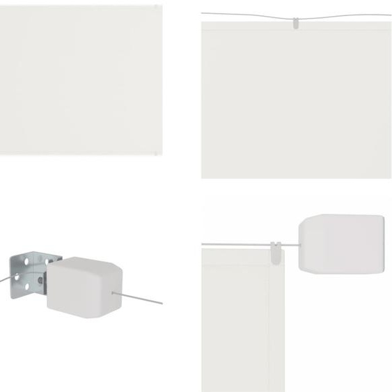 vidaXL Marquise verticale Blanc 140x600 cm Oxford tissu - Marquise verticale - Marquises verticales - Marquise verticale - Balcon Protection visuelle
