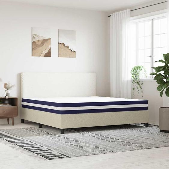 vidaXL Matelas à ressorts ensachés de fermeté moyenne 200x200 cm