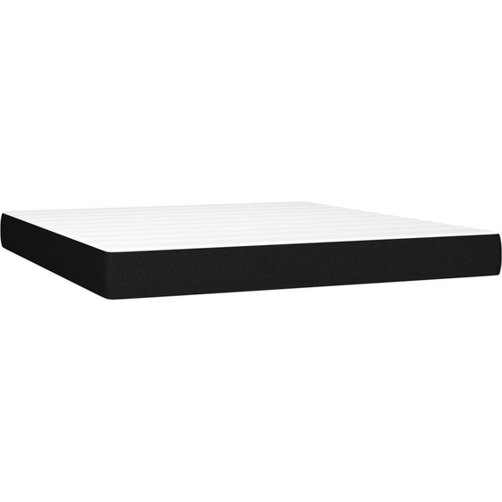 vidaXL Matelas à ressorts ensachés Noir 180x200x20 cm Tissu