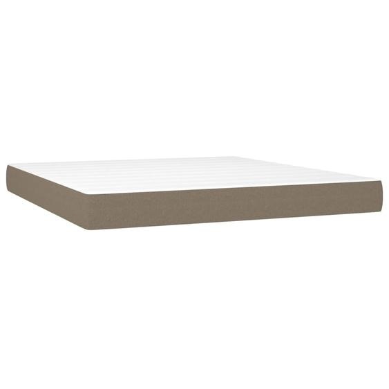 vidaXL Matelas à ressorts ensachés Taupe 160x200x20 cm Tissu