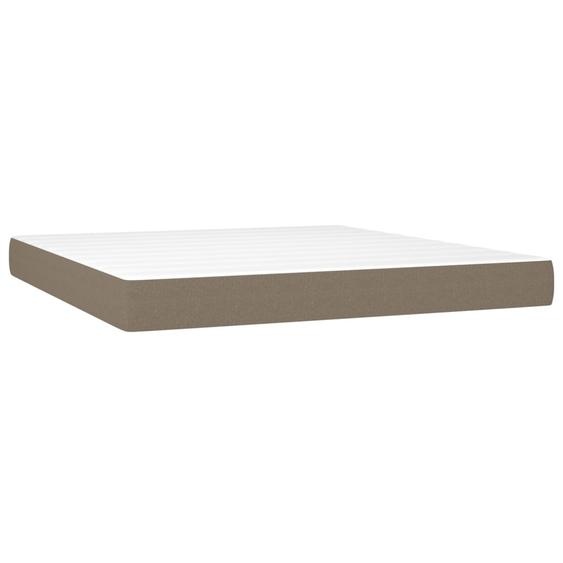 vidaXL Matelas à ressorts ensachés Taupe 180x200x20 cm Tissu