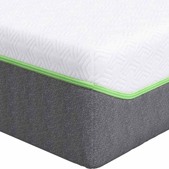 vidaXL Matelas blanc et gris 140 x 190 cm Tissu jacquard