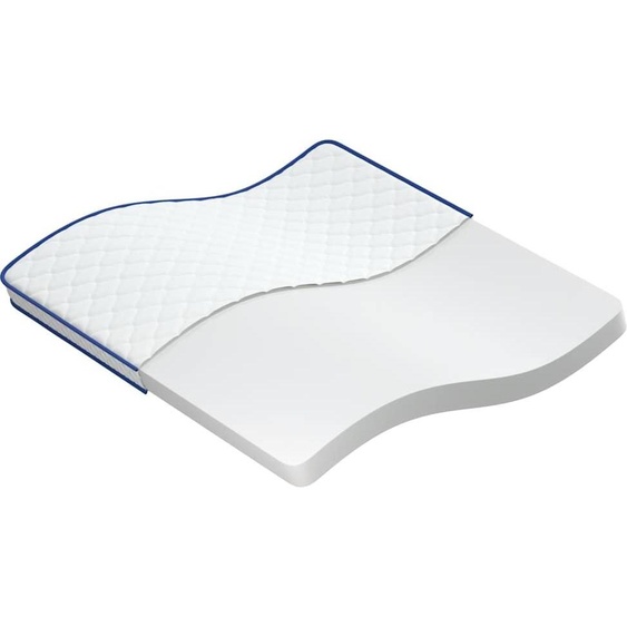 vidaXL Matelas en mousse à mémoire 200x200x17 cm Souple Blanc