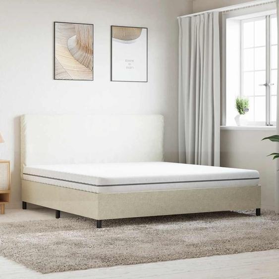 vidaXL Matelas Mousse moyennement souple 200x200 cm