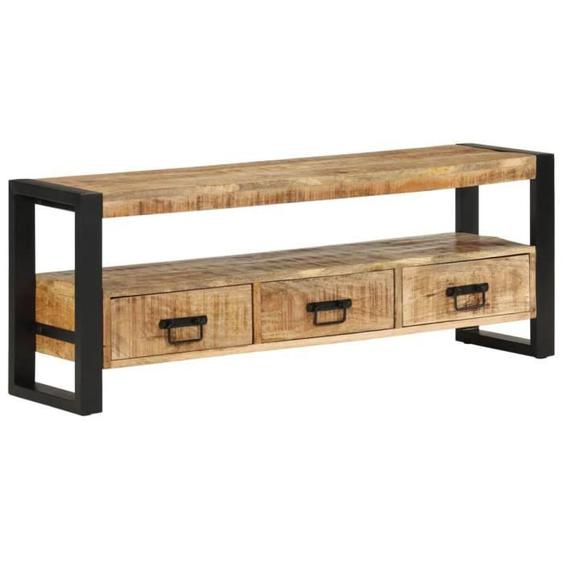 vidaXL Meuble TV 120x30x45 cm Bois massif de manguier 351669
