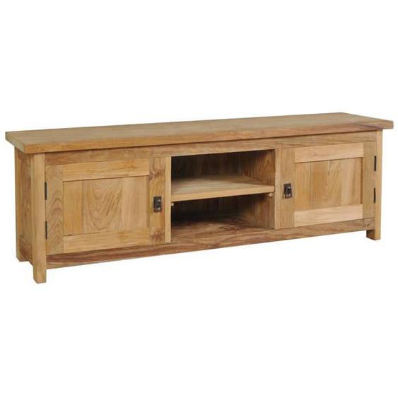 vidaXL Meuble TV Teck massif 120 x 30 x 40 cm