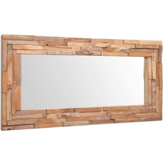vidaXL Miroir décoratif Teck 120 x 60 cm Rectangulaire