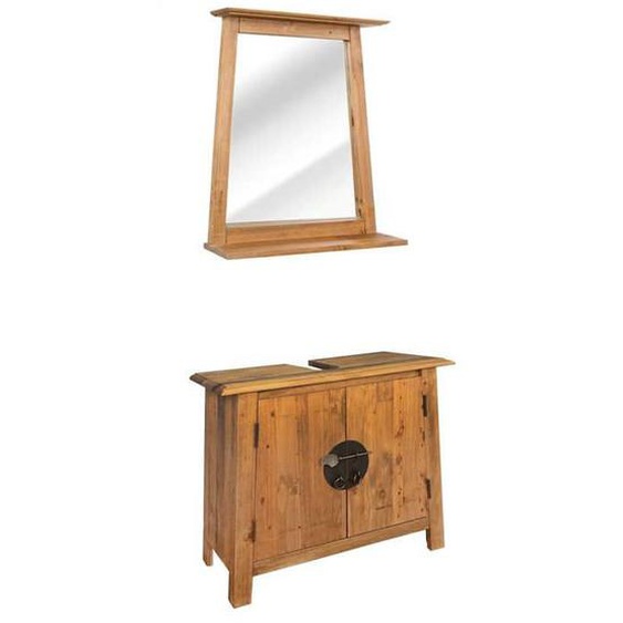 vidaXL Mobilier de salle de bain Bois de pin massif 246040