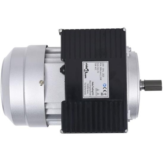 vidaXL Moteur électrique monophasé en aluminium 2,2 kW 3 CV 2 pôles 2800 tr/min