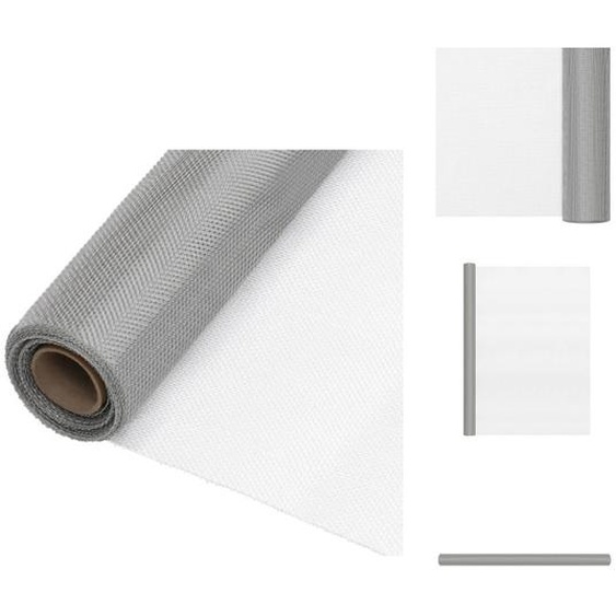 vidaXL Moustiquaire acier inoxydable 100x2000 cm argenté - panneaux de clôture