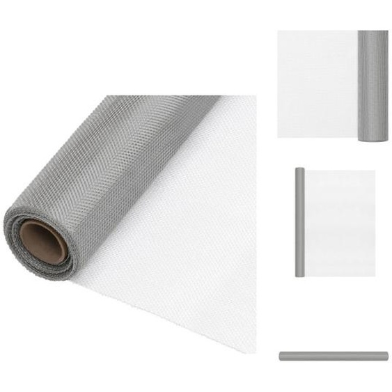 vidaXL Moustiquaire acier inoxydable 80x500 cm argenté - panneaux de clôture