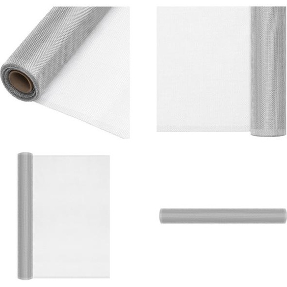 vidaXL Moustiquaire Aluminium 60x2000 cm Argent - Moustiquaire - Moustiquaire - Protection contre les insectes - Protection contre les moustiques