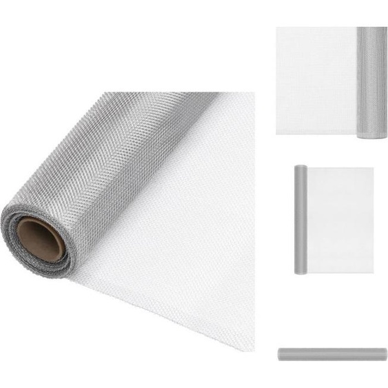 vidaXL Moustiquaire Aluminium 60x500 cm Argenté - Panneaux de clôture
