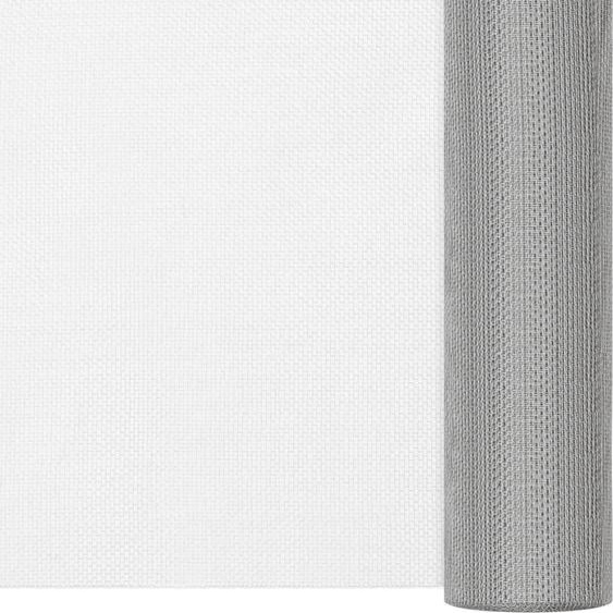 vidaXL Moustiquaire en acier inoxydable 112x2000 cm argenté
