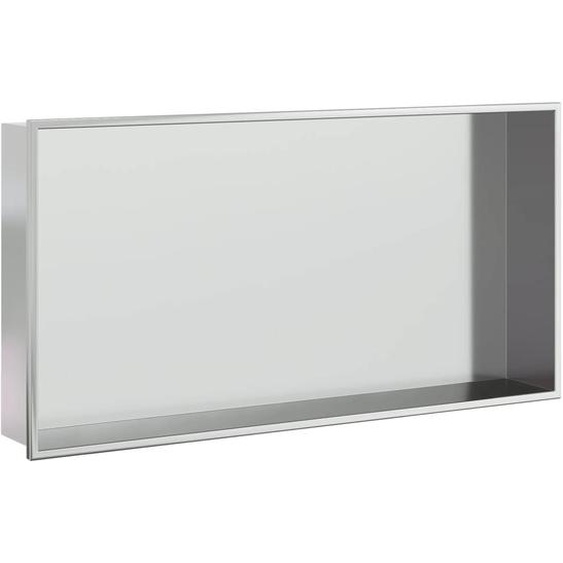 vidaXL Niche de douche argentée brossée 62x32x9 cm acier inoxydable