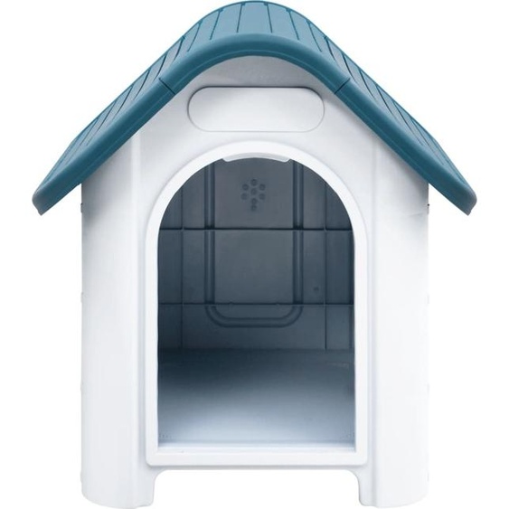 vidaXL Niche pour chien Bleu 59x75x66 cm Polypropylène