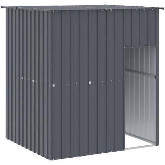 vidaXL Niche pour chiens avec toit Anthracite 165x153x181 cm Acier galvanisé