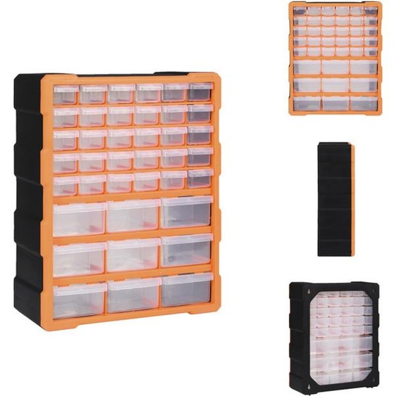 vidaXL Organisateur multi-tiroirs avec 39 tiroirs 38x16x47 cm - Caisses à outils