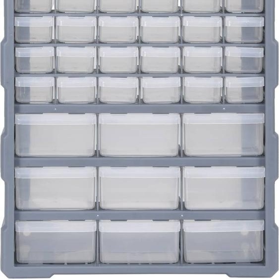 vidaXL Organisateur multi-tiroirs avec 39 tiroirs 38x16x47 cm