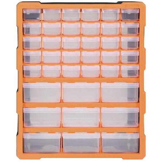 vidaXL Organisateur multi-tiroirs avec 39 tiroirs 38x16x47 cm
