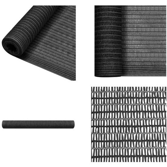 vidaXL Panneau de clôture Anthracite 1,8x50 m HDPE 150 g/m² - Filet pare-vue - Filets pare-vue - Protection visuelle
