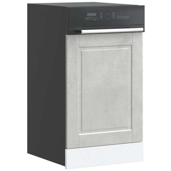 vidaXL Panneau de lave-vaisselle Porto gris béton 45x1,5x67 cm 854131