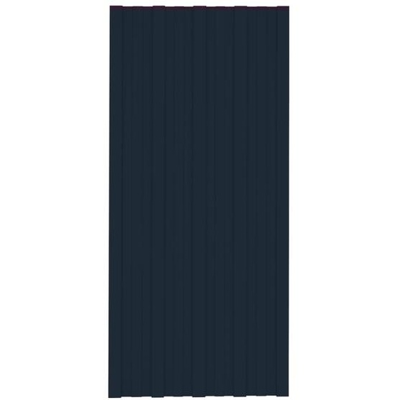 vidaXL Panneaux de toit 36 pcs. Acier galvanisé Anthracite 100x45 cm