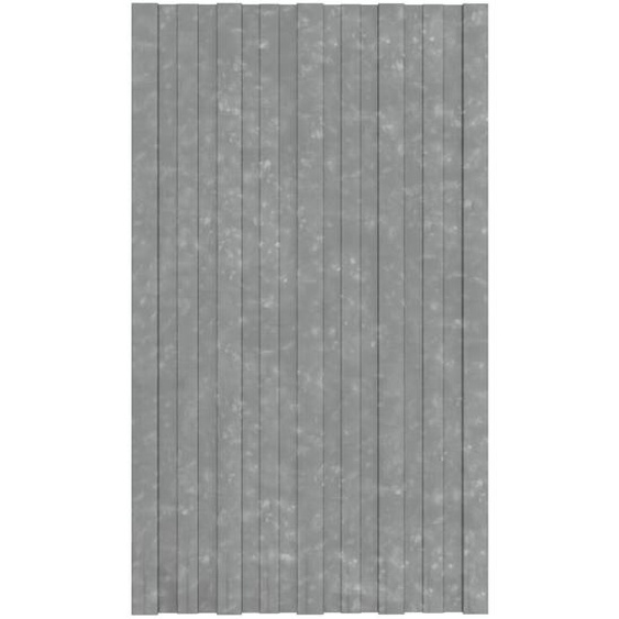 vidaXL Panneaux de toit 36 pcs. Acier galvanisé Argenté 80x45 cm
