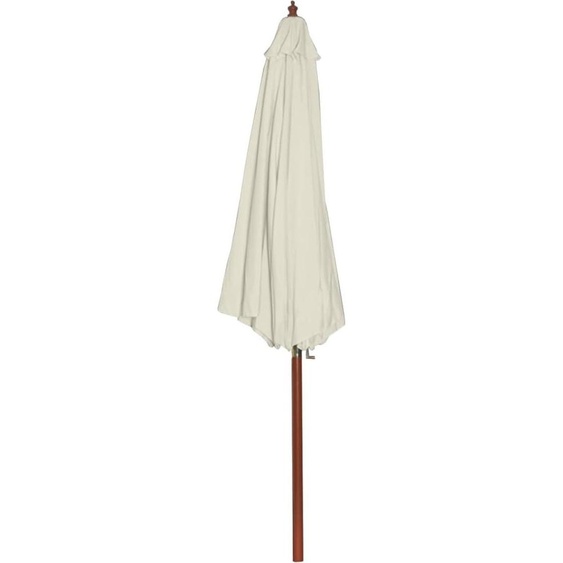 vidaXL Parasol 300x258 cm blanc sable