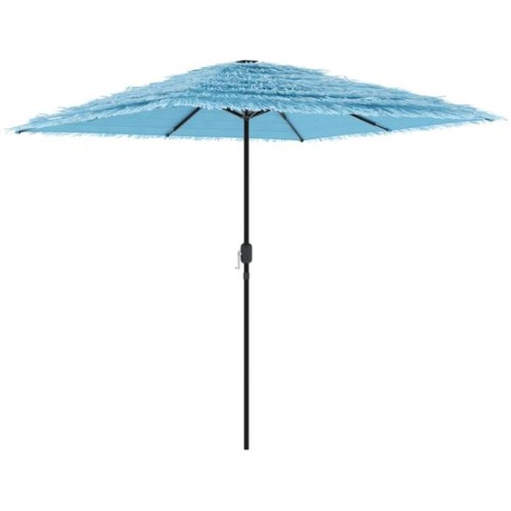 vidaXL Parasol avec mât en acier bleu 248x248x248 cm