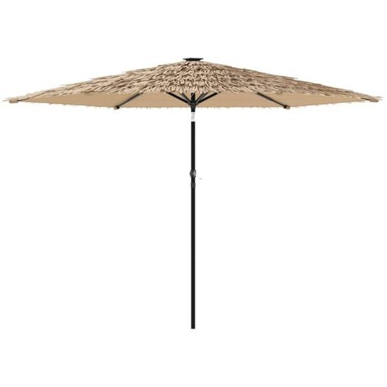 vidaXL Parasol avec mât en acier brun 288x288x225 cm