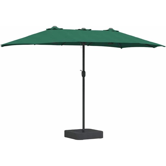 vidaXL Parasol de jardin vert 385 x 209 x 244 cm Tissu