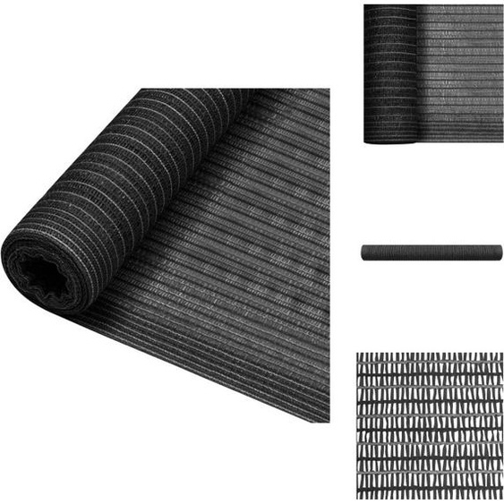 vidaXL Pare-soleil de clôture Anthracite 1,5x50 m HDPE 150 g/m² - Parasols & Protection solaire