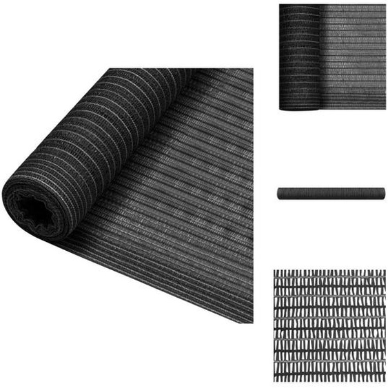 vidaXL Pare-soleil de clôture Anthracite 1,8x25 m HDPE 195 g/m² - Parasols & Protection solaire