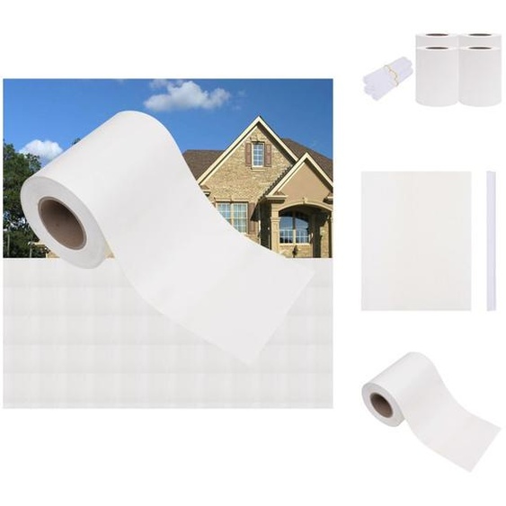 vidaXL Pare-vue de jardin 4 pcs. PVC 35x0,19 m Blanc - Panneaux de clôture