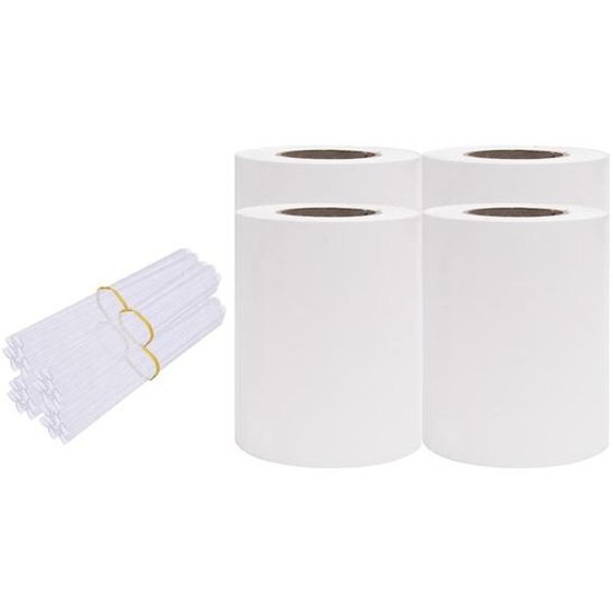 vidaXL Pare-vue de jardin 4 pcs. PVC 35x0,19 m Blanc