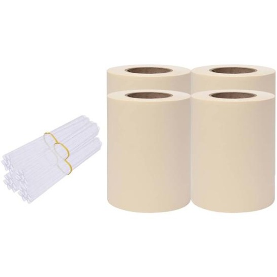 vidaXL Pare-vue de jardin 4 pcs. PVC 35x0,19 m Crème