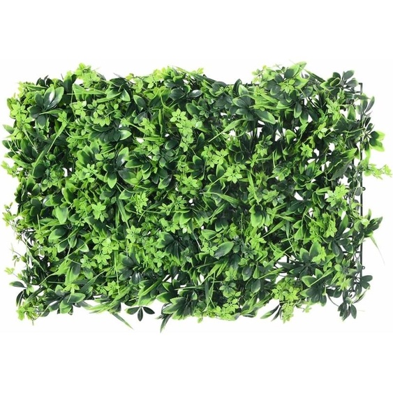 vidaXL Pare-vue en feuilles artificielles 24 pcs. Vert 40x60 cm