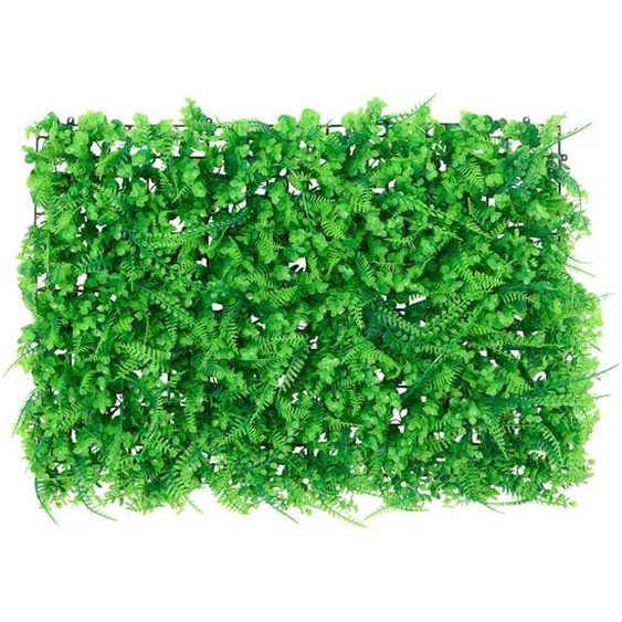 vidaXL Pare-vue Fougères Artificielles 24 pcs. Vert 40x60 cm
