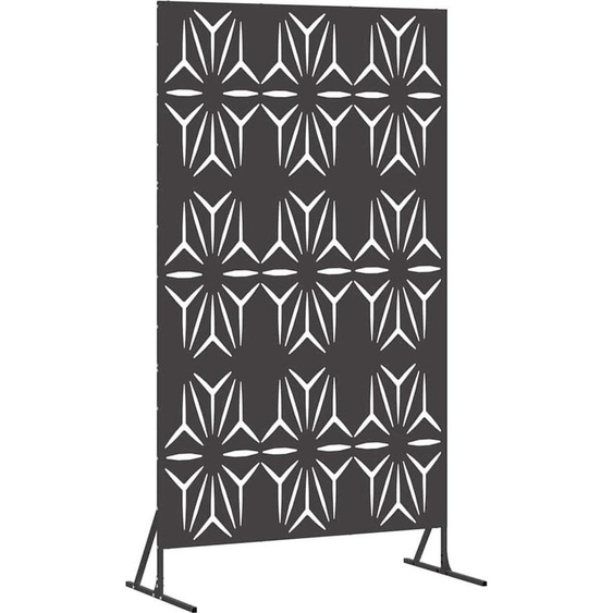 vidaXL Pare-vue noir acier